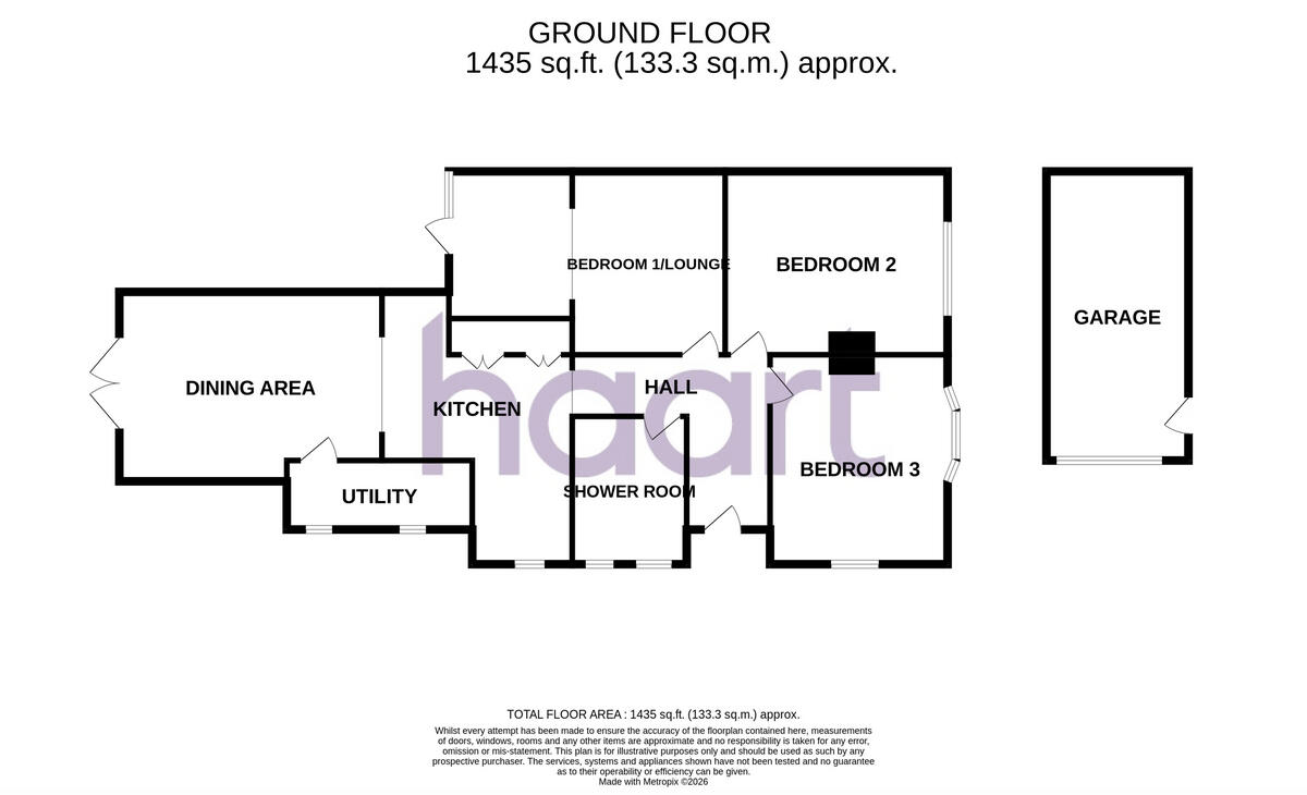 Grantham Road, Waddington floorplan