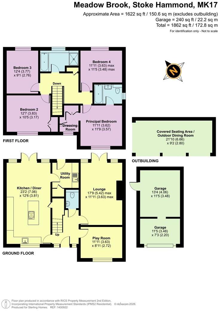 Meadow Brook, Stoke Hammand floorplan