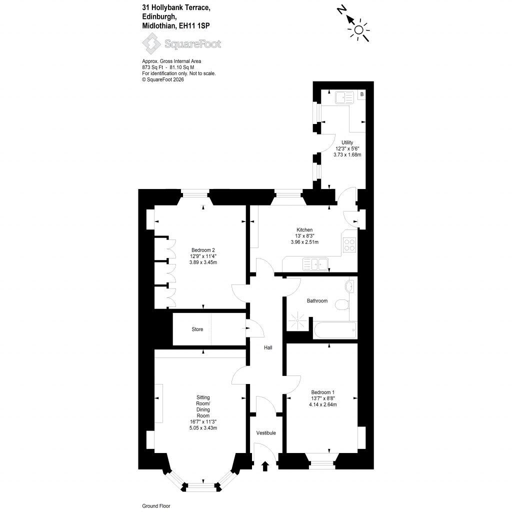 31 Hollybank Terrace, Shandon, Edinburgh, EH11 1SP floorplan