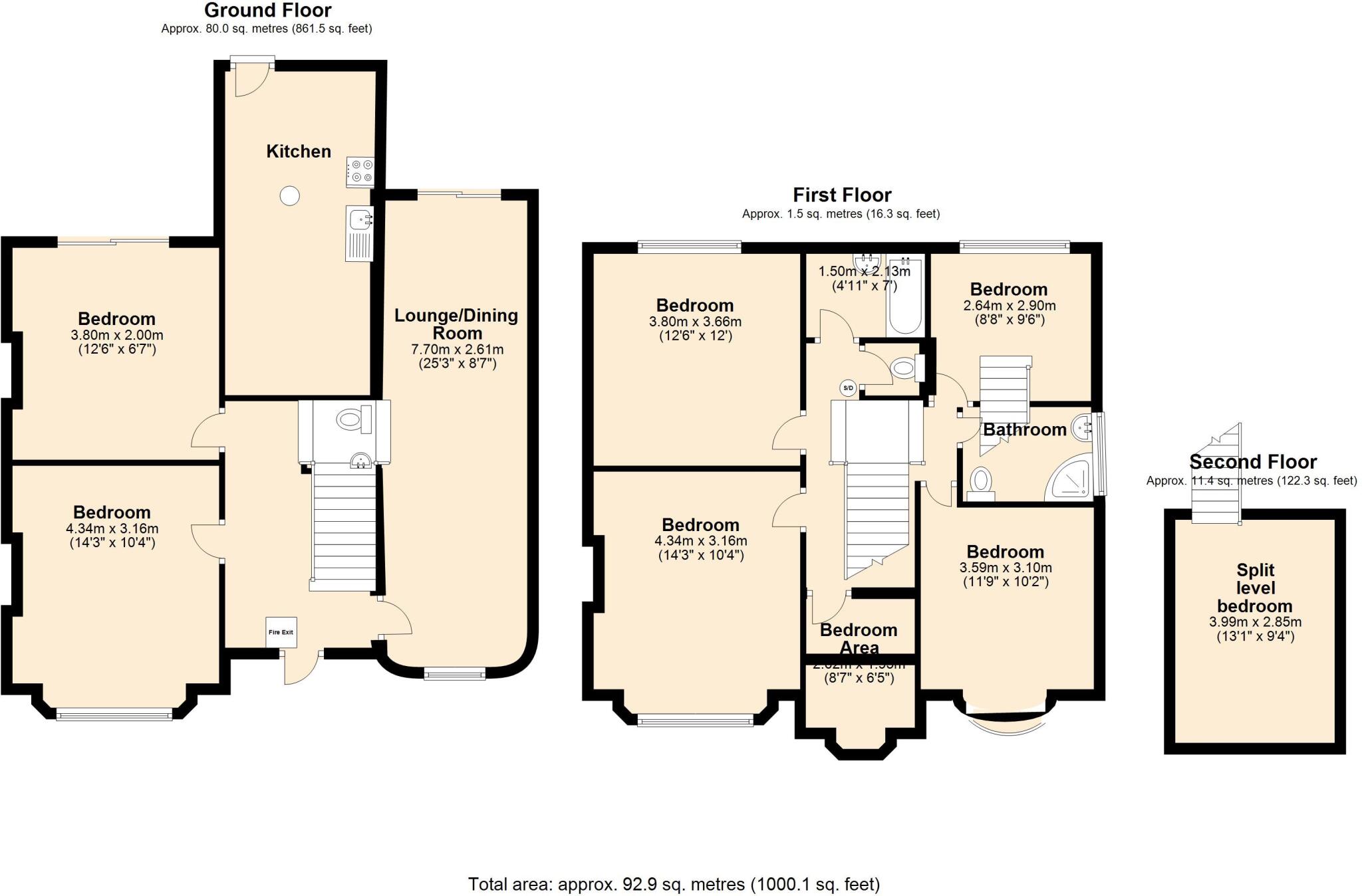 Westfield Drive, Loughborough floorplan
