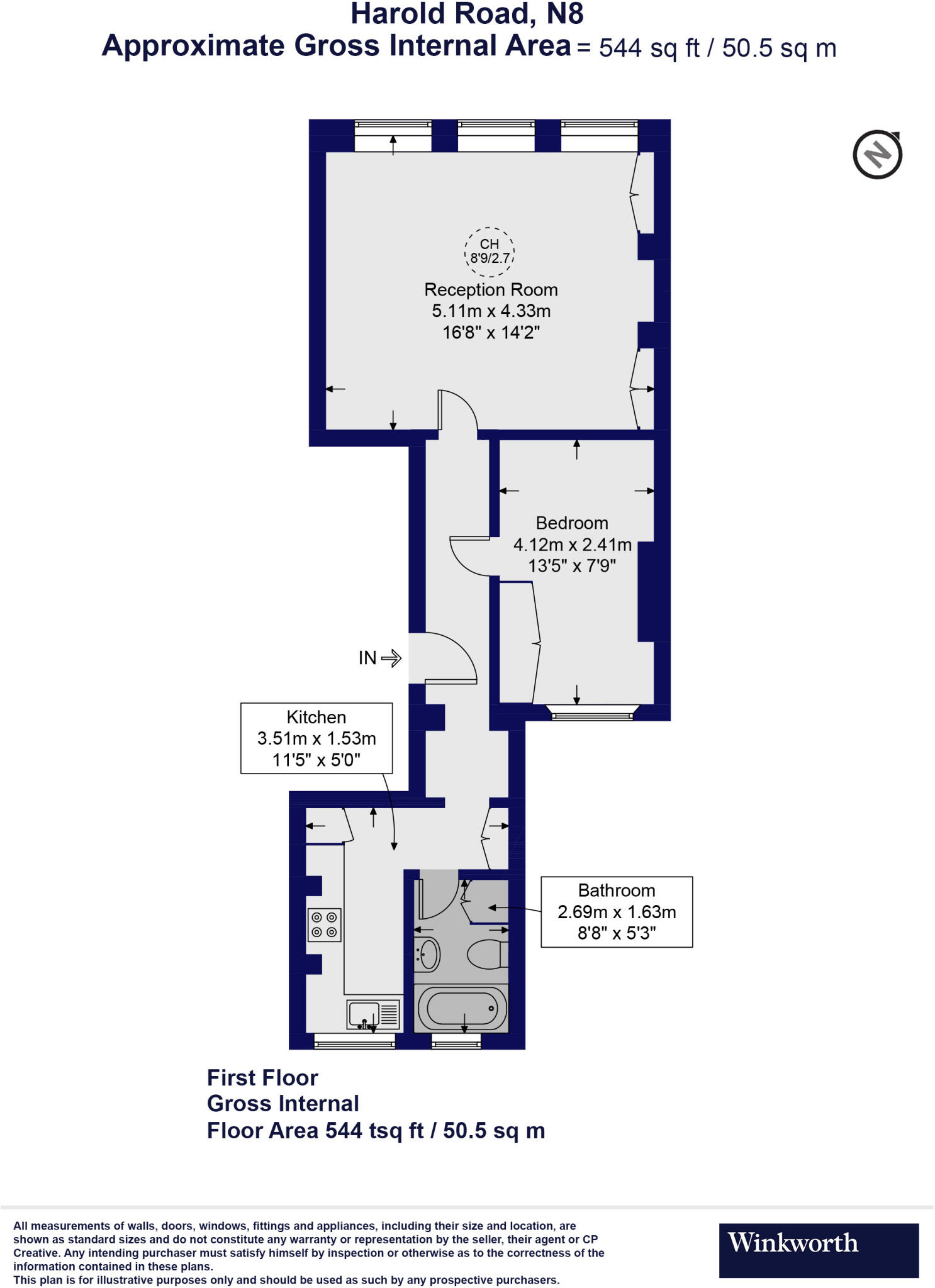 Harold Road, London, N8 floorplan