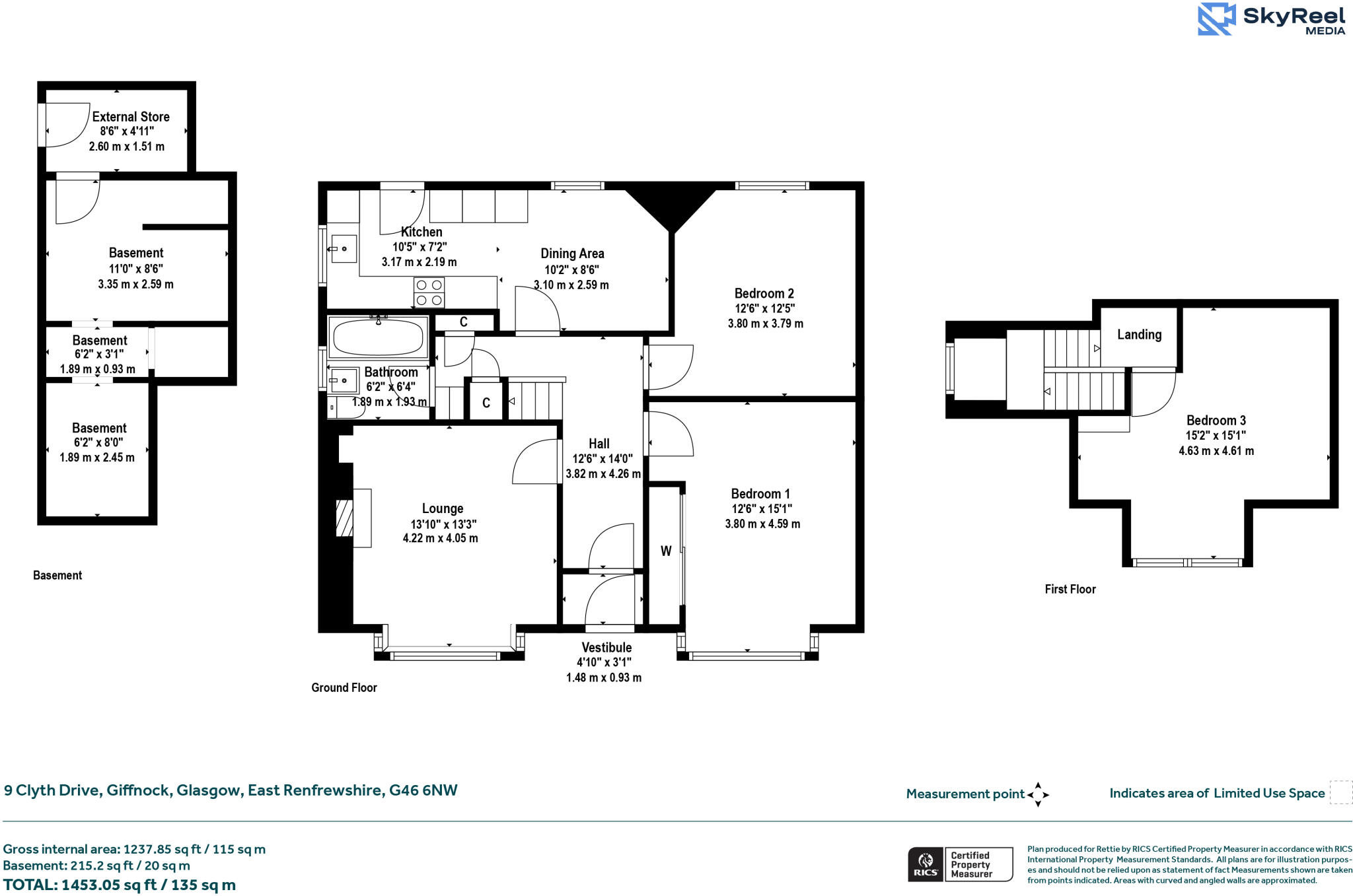 9, Clyth Drive, Giffnock, Glasgow, East Renfrewshire floorplan