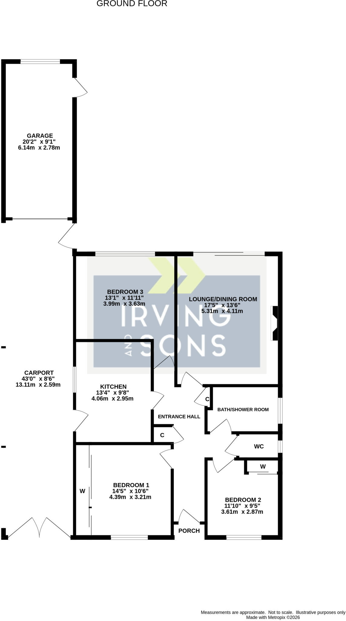 The Chase, Verwood, Dorset, BH31 floorplan