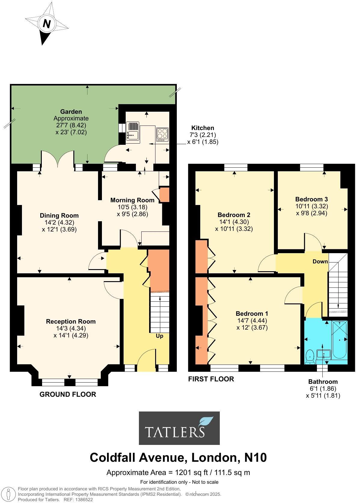 Coldfall Avenue, London, N10 floorplan