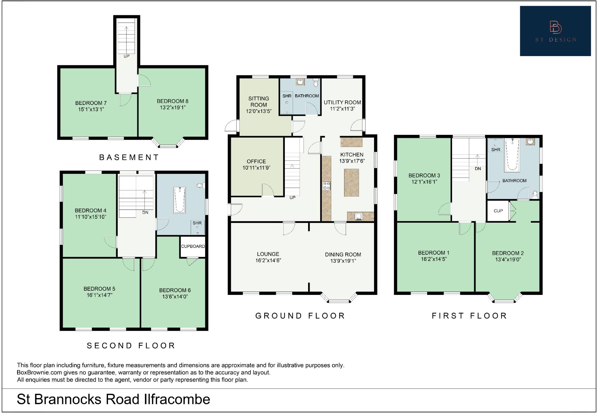 St Brannocks Road Ilfracombe North Devon floorplan