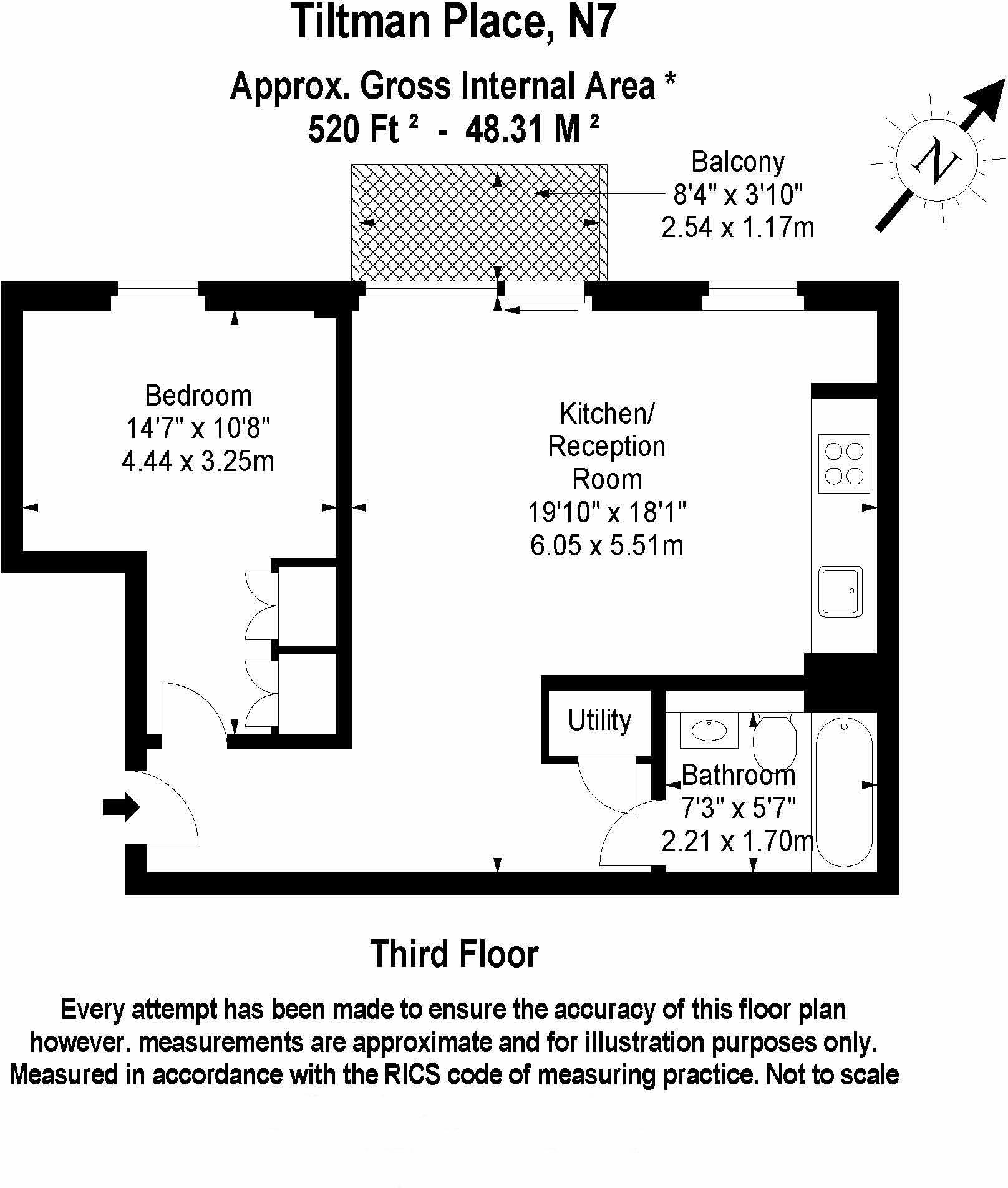Tiltman Place, London, N7 floorplan