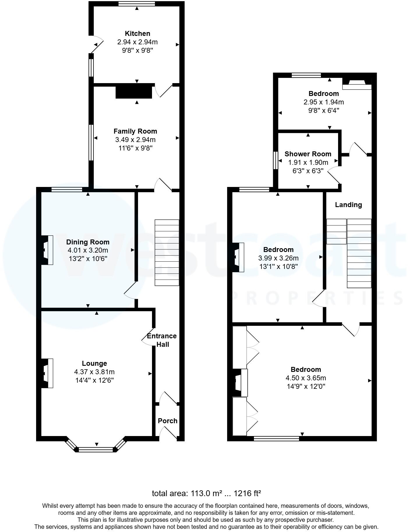 Ashley Avenue, Burnham-On-Sea, Somerset, TA8 floorplan