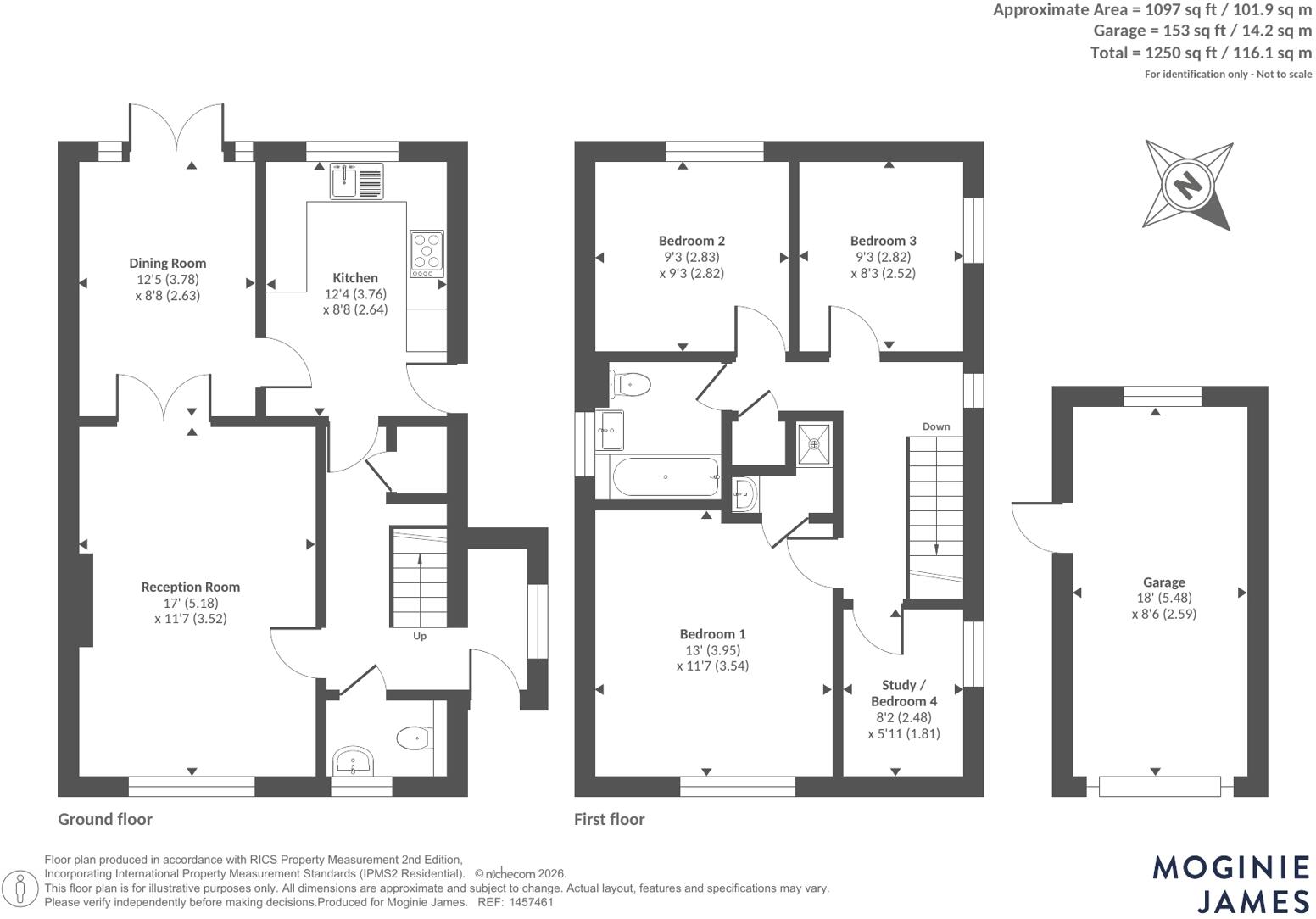 Hawfinch Close, Cardiff floorplan