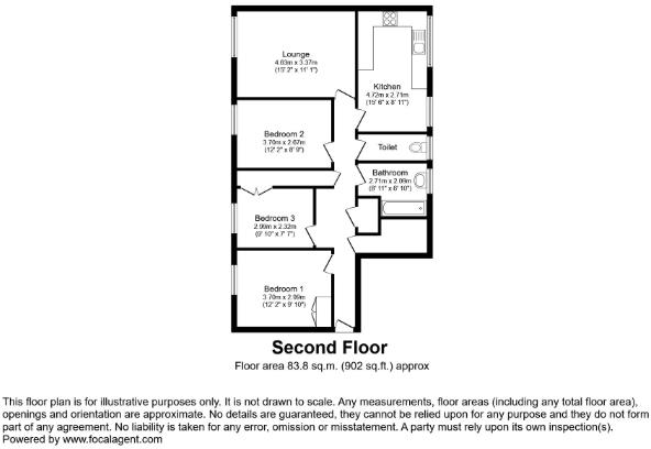 Este Road, London floorplan