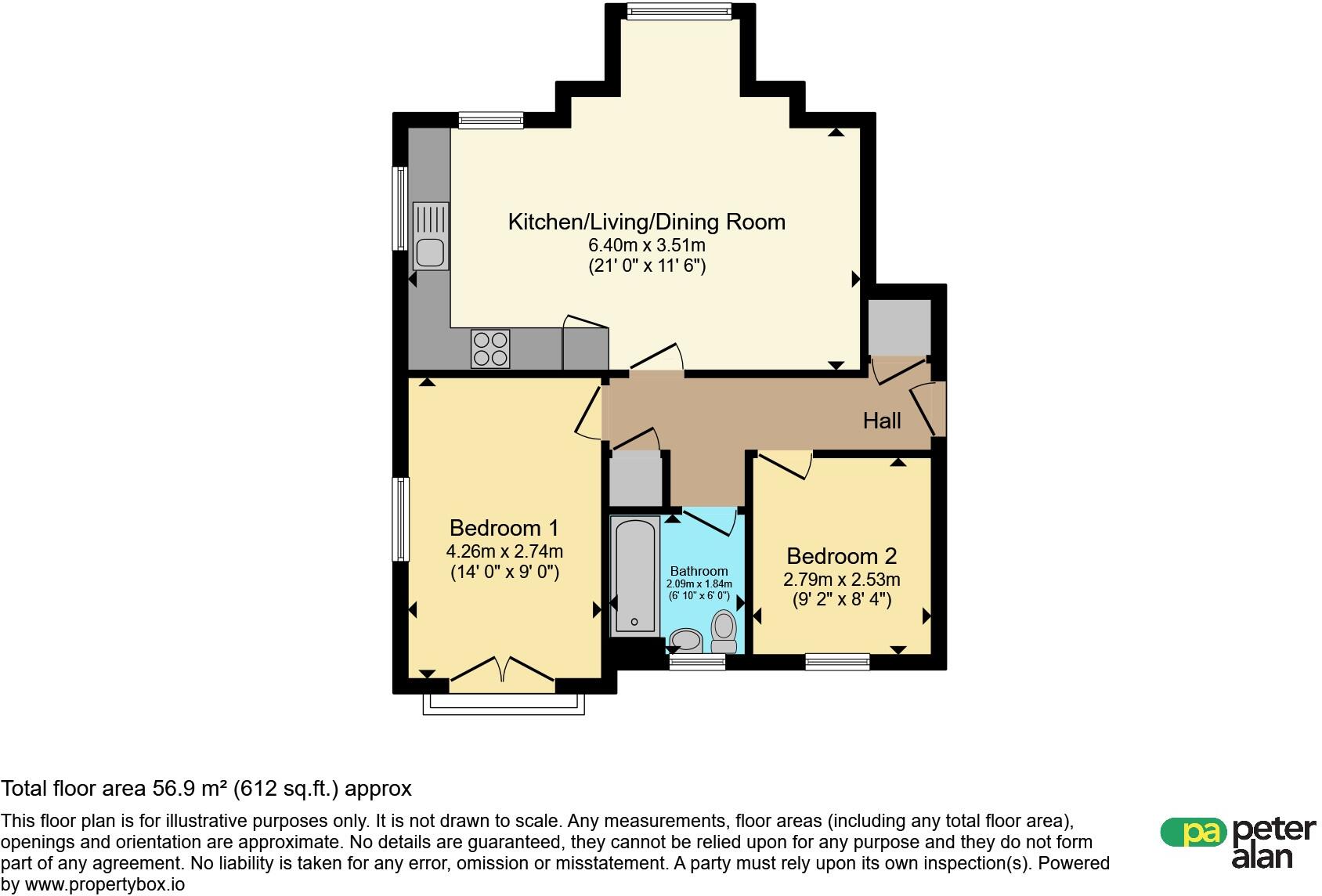 Ffordd Pentre, Barry floorplan