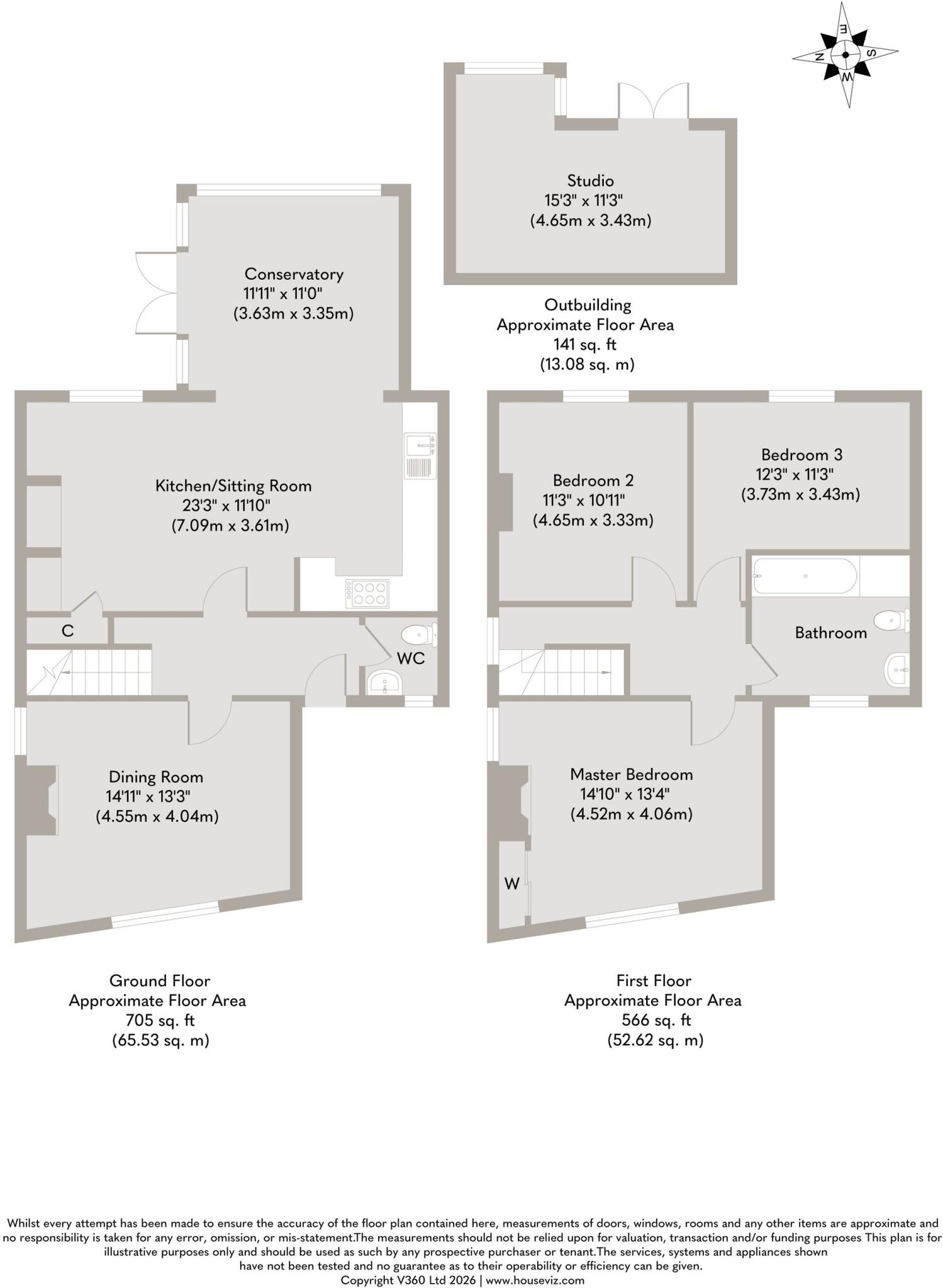 Quaint Cottage in Worstead floorplan
