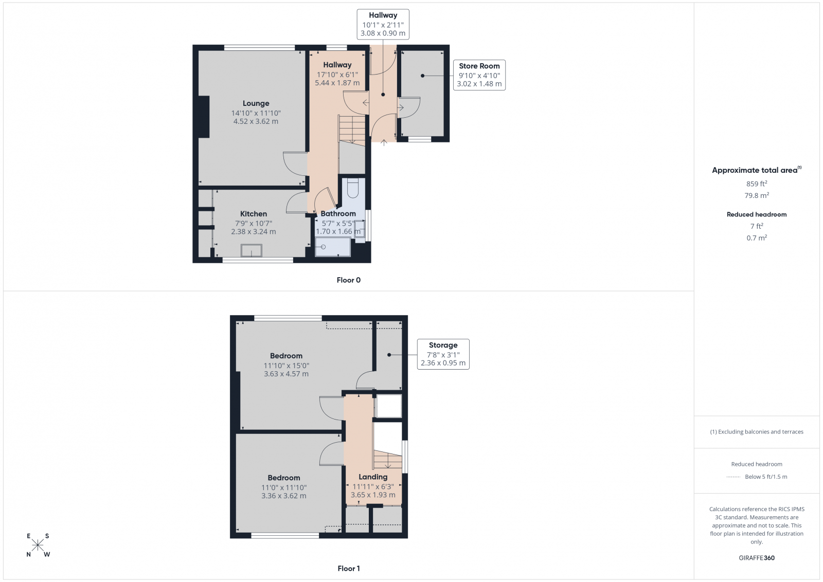 61 Parks Road, Mitcheldean, Gloucestershire, GL17 0DQ floorplan