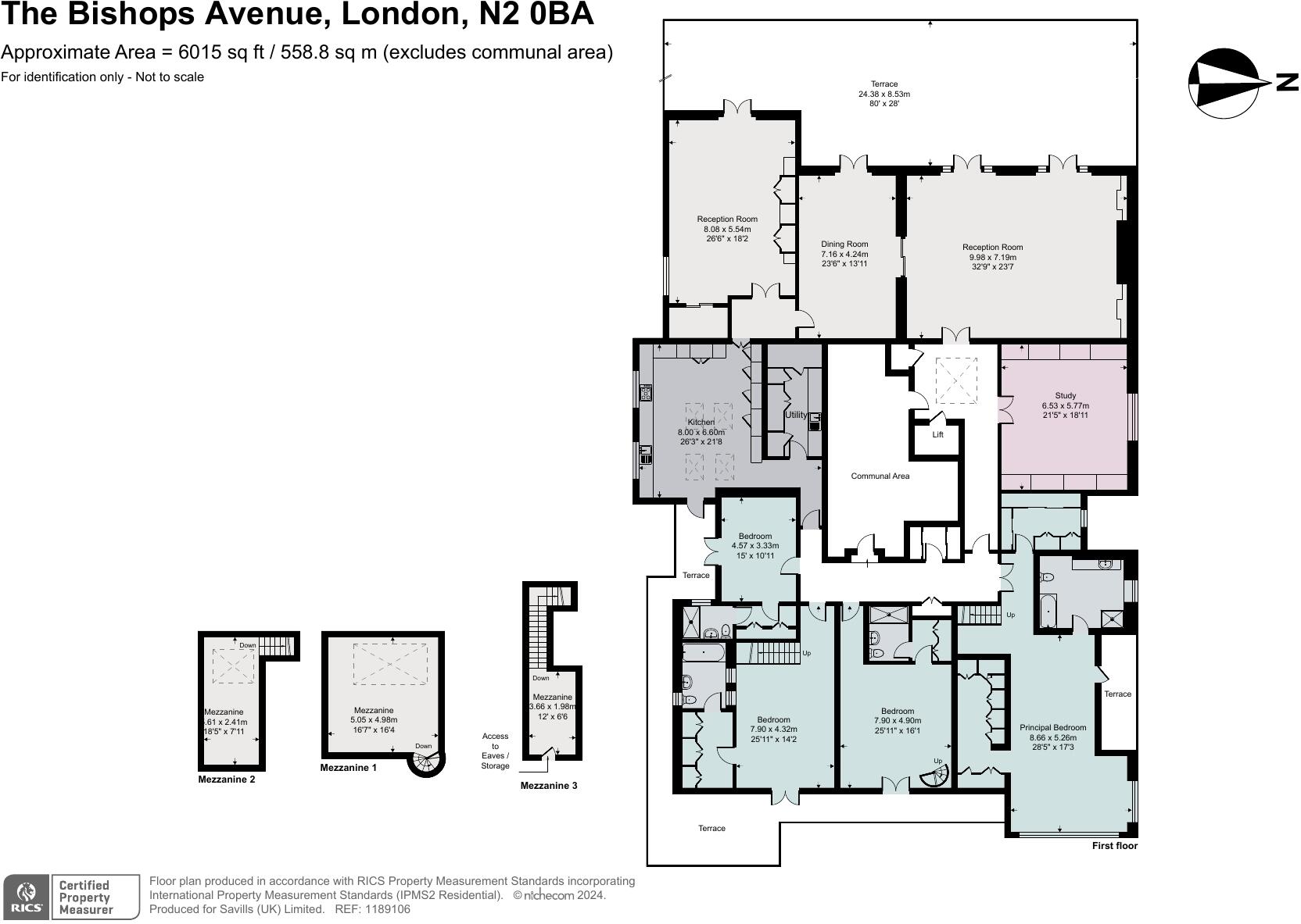 The Bishops Avenue, London, N2 floorplan