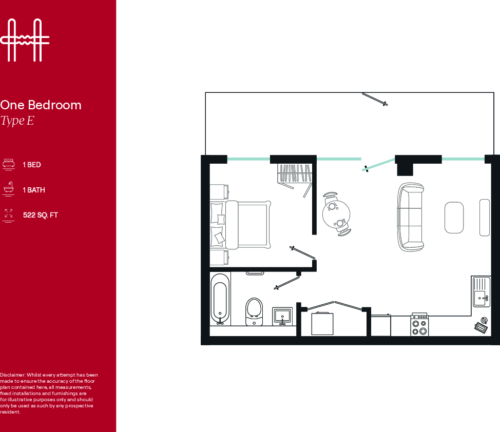 Flat 38, Hairpin House, Birmingham floorplan
