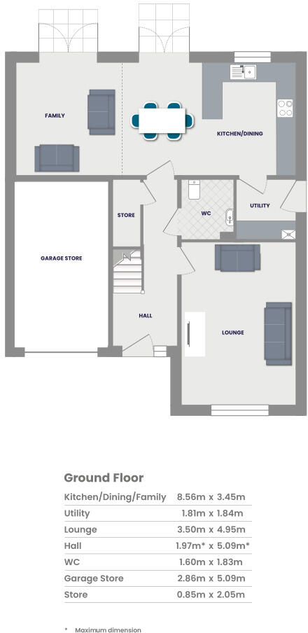 Daffodil Drive
Robroyston
Glasgow
G33 6PQ floorplan