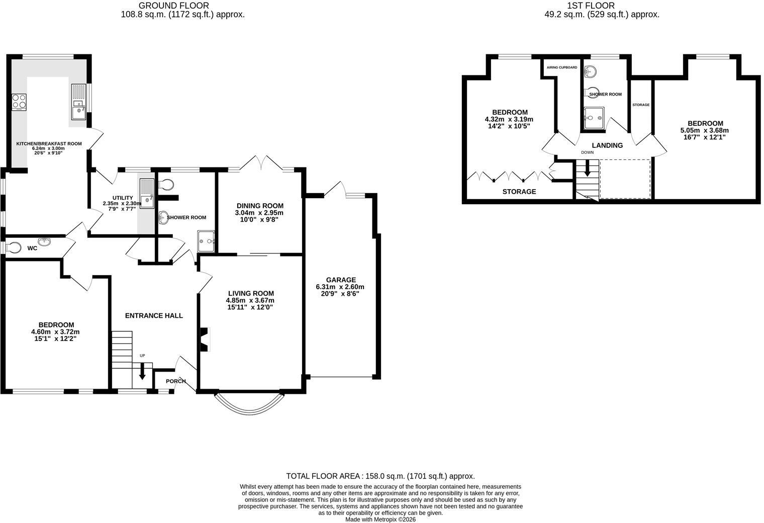 Turmore Dale, Welwyn Garden City floorplan