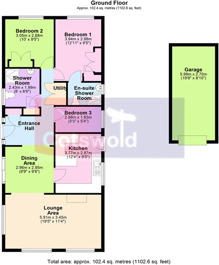 Long Furlong Park, Gotherington, Cheltenham, GL52 floorplan