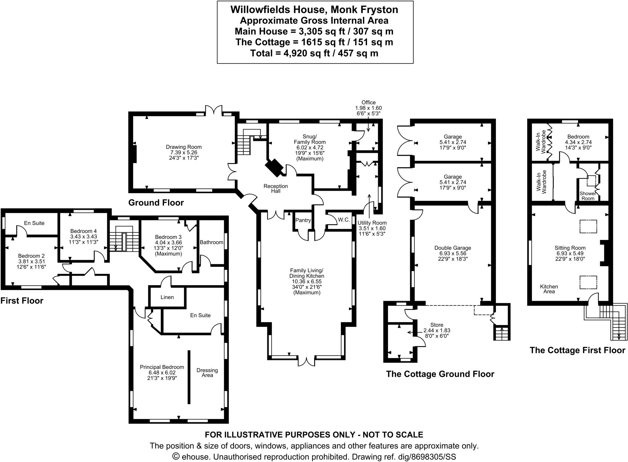 Monk Fryston, North Yorkshire, LS25 floorplan