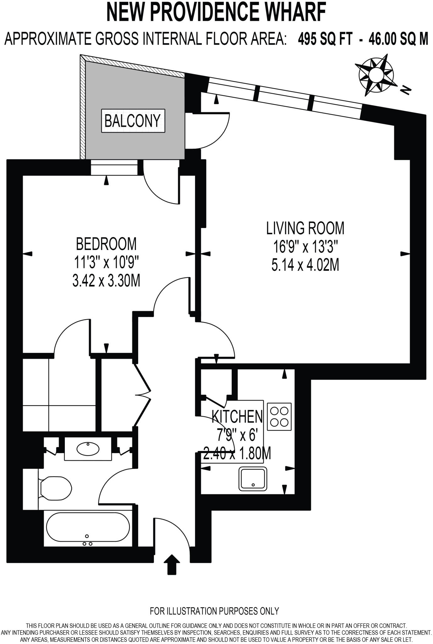 New Providence Wharf, E14 floorplan