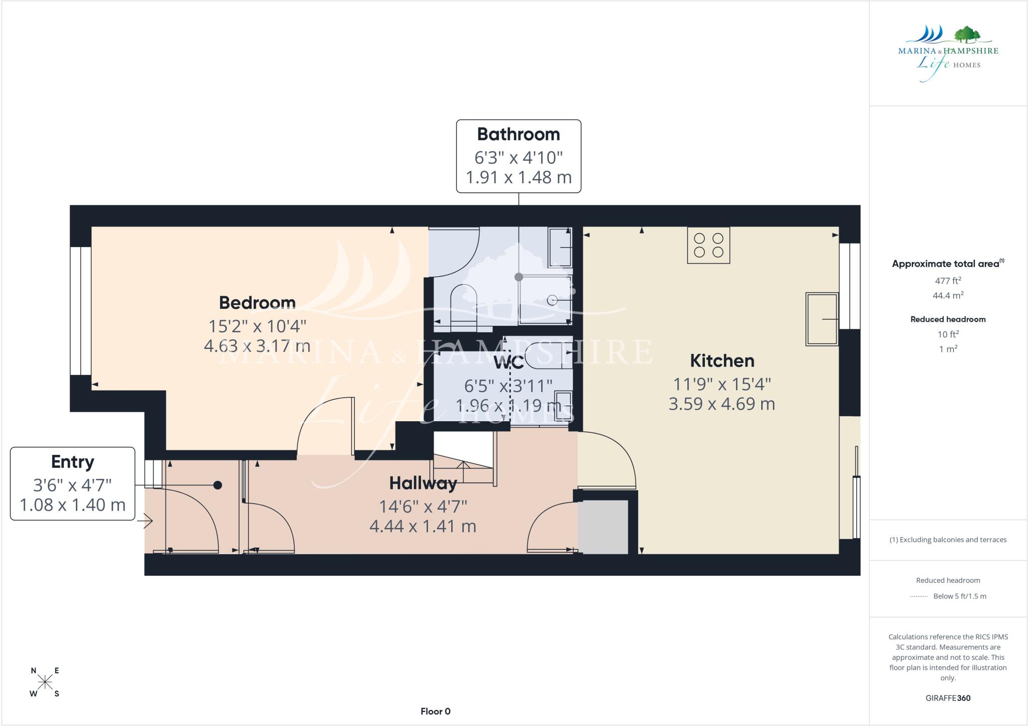 Carne Place, Port Solent floorplan