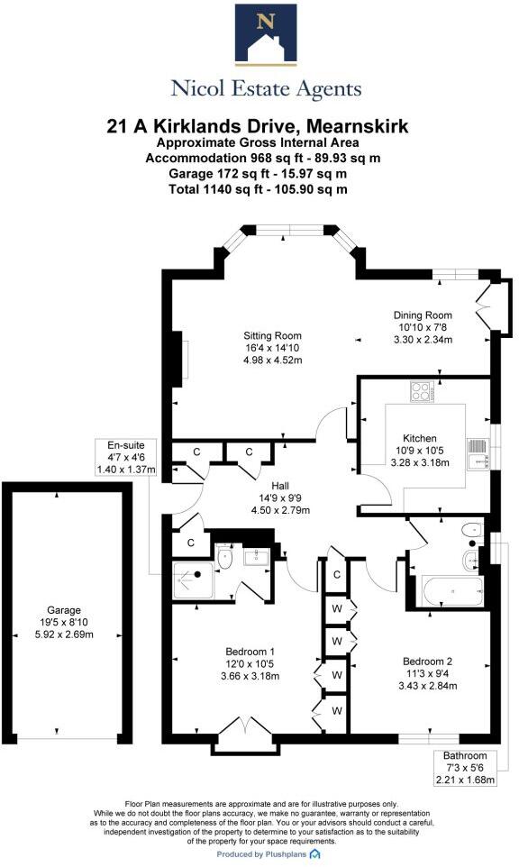 Kirklands Drive, Mearnskirk, Newton Mearns floorplan