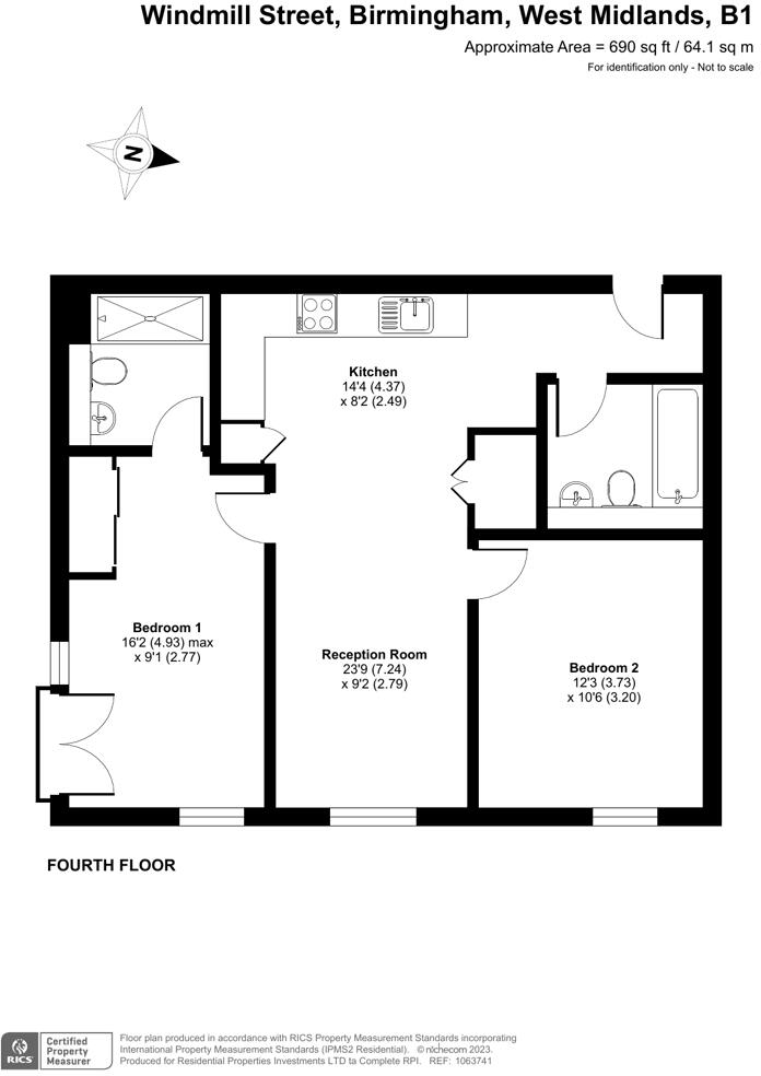 Windmill Street, Birmingham, West Midlands, B1 floorplan