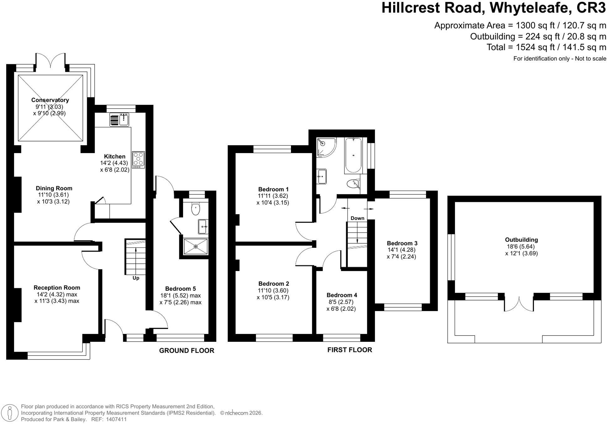Hillcrest Road, Whyteleafe, CR3 floorplan