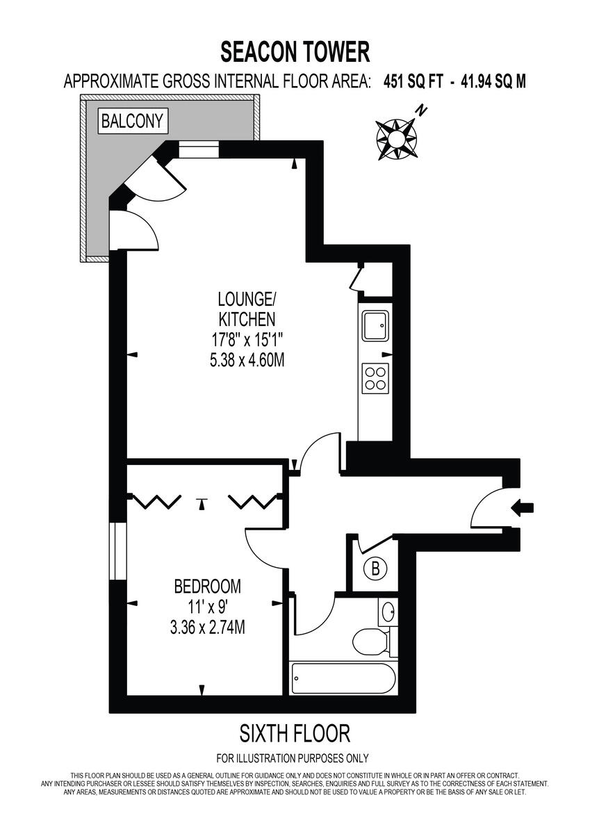 Seacon Tower, Hutchings Street, London E14 floorplan