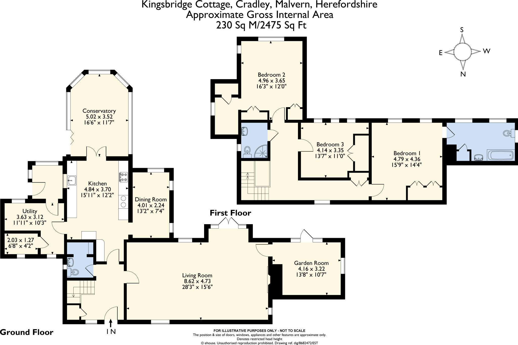 Cradley, Malvern, Worcestershire, WR13 floorplan