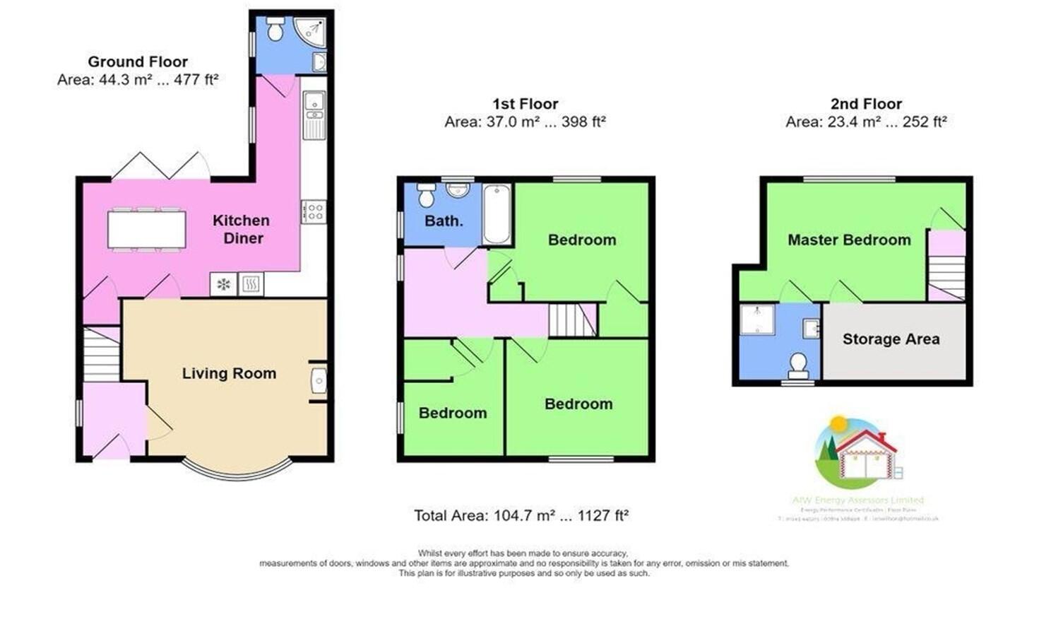 St. Michaels Drive, Roxwell, CM1 4NU floorplan