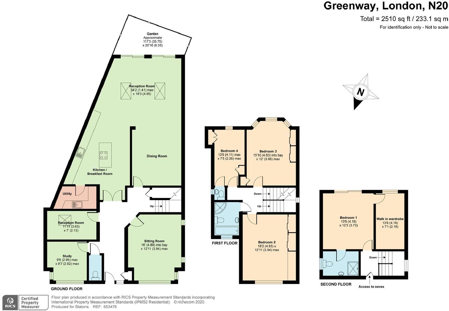 Greenway, Totteridge floorplan