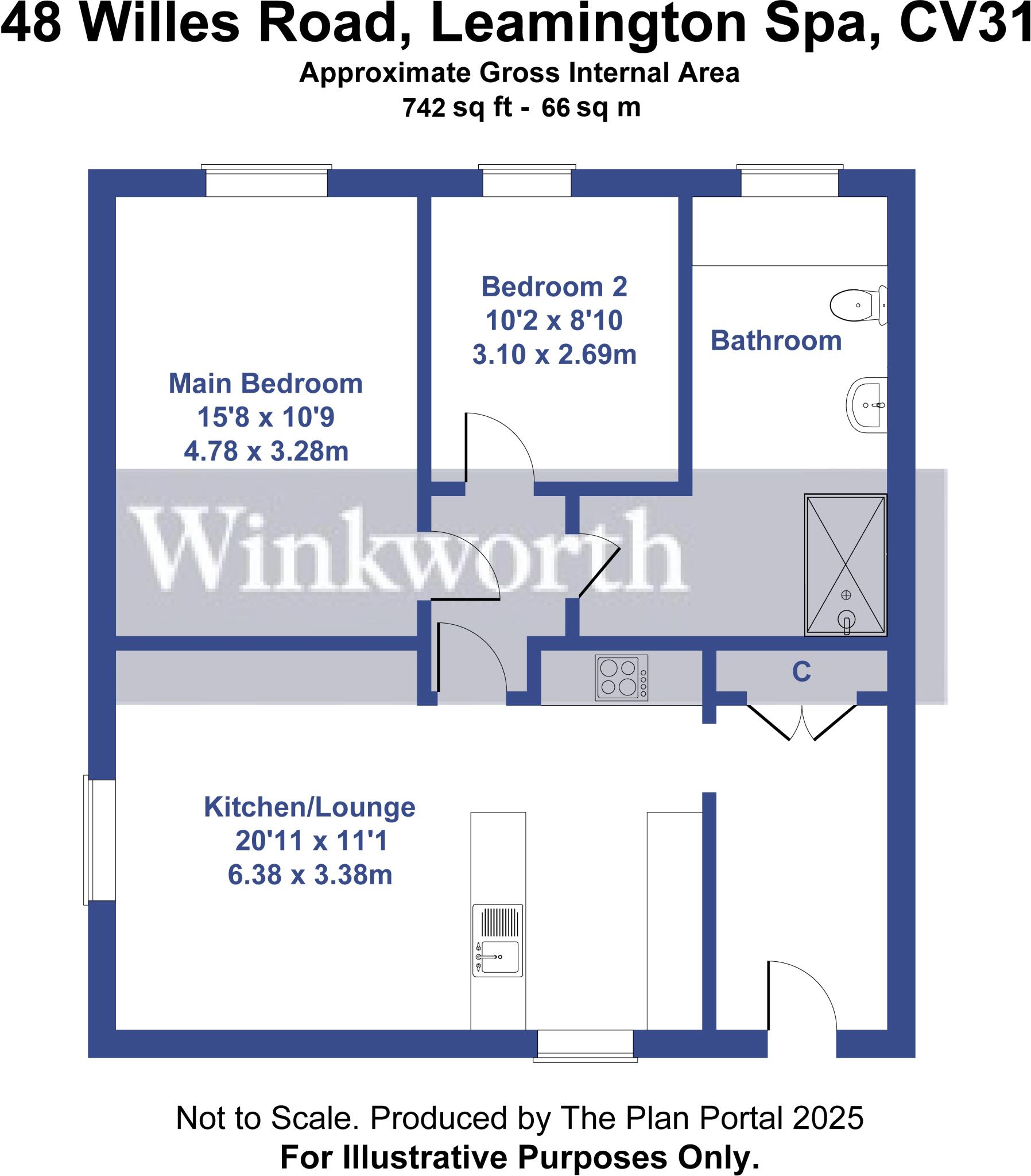 48, Willes Road, Leamington Spa, Warwickshire, CV31 floorplan
