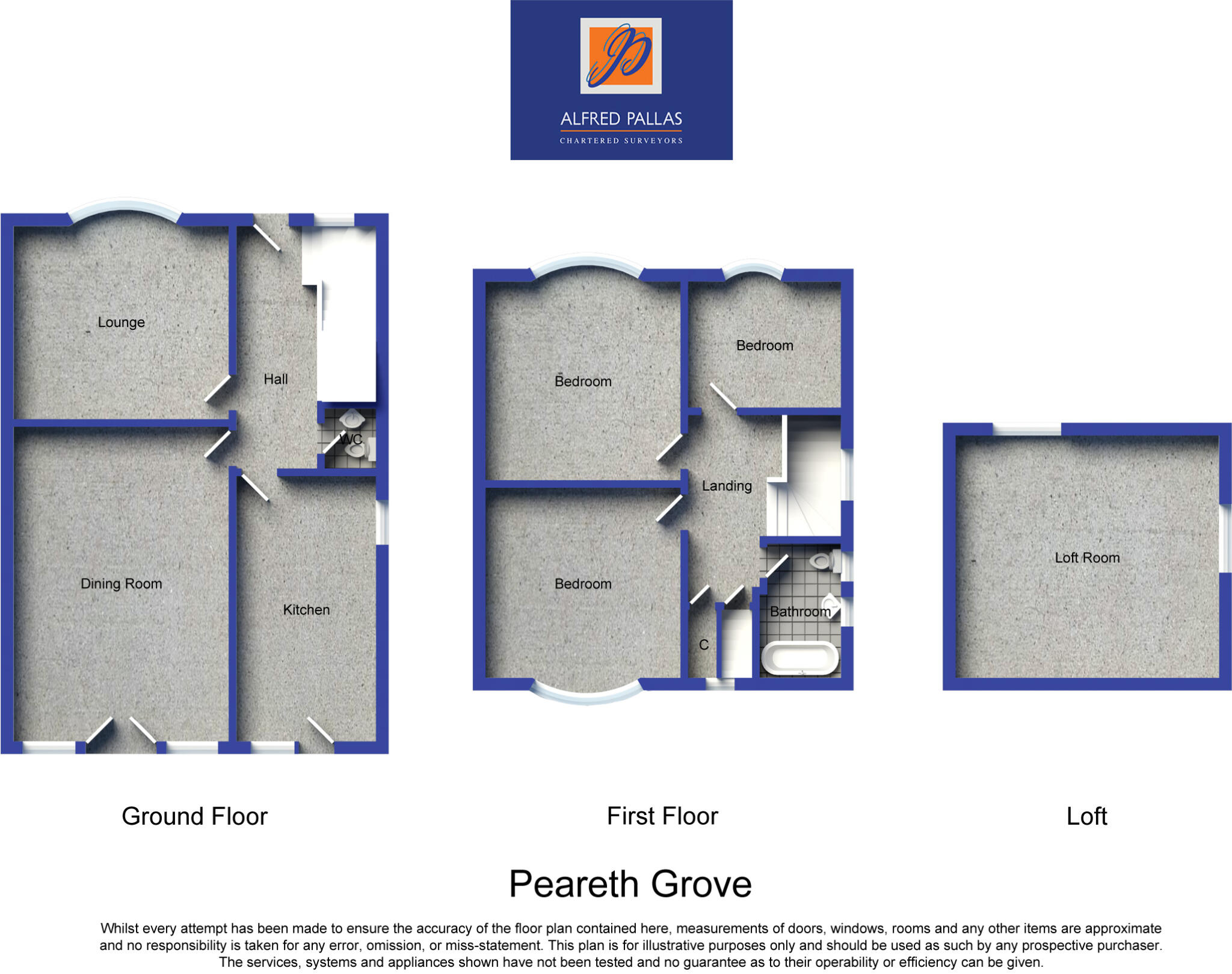 Peareth Grove, Roker floorplan