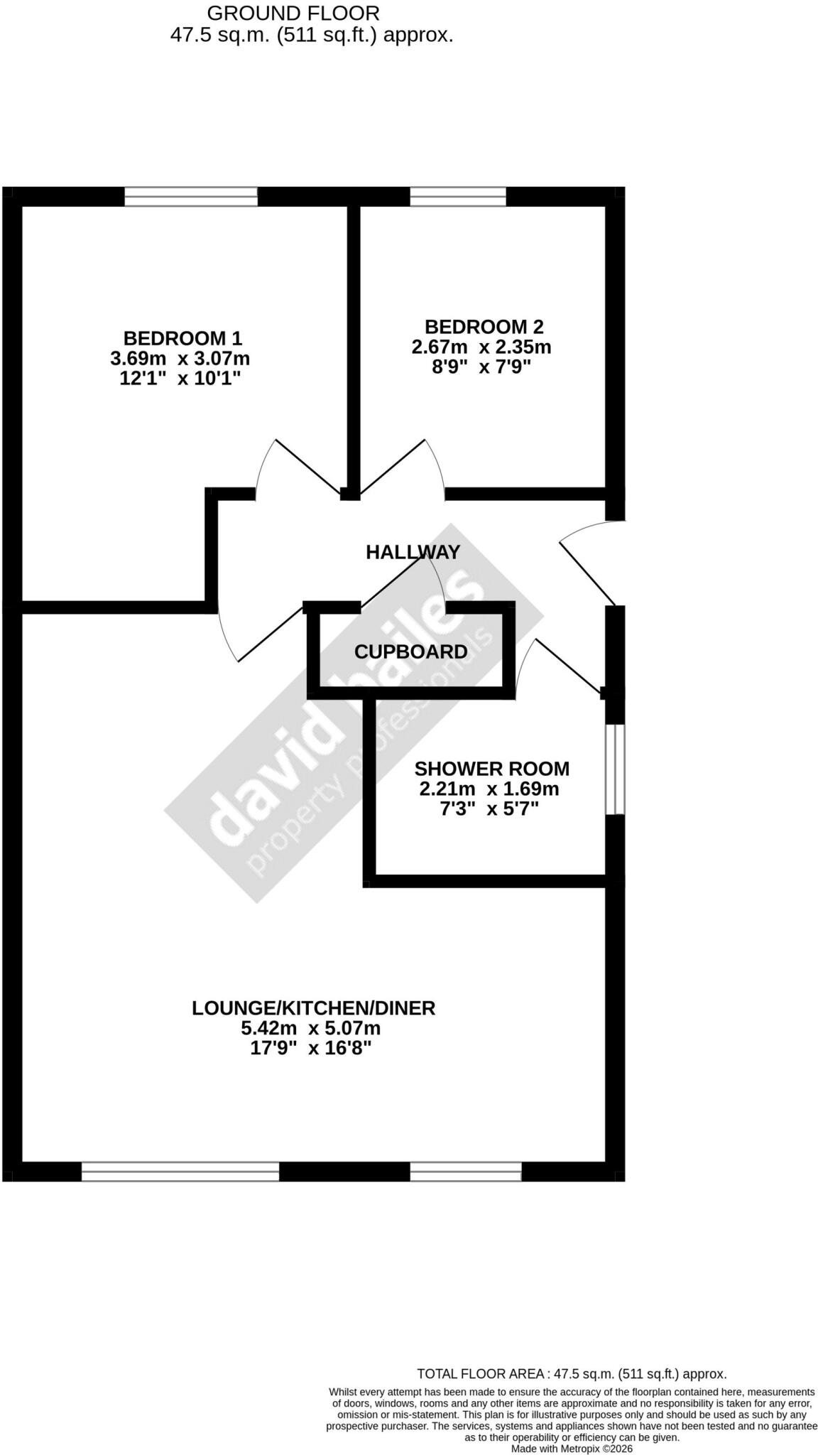 Kinross Drive, Stanley, DH9 floorplan