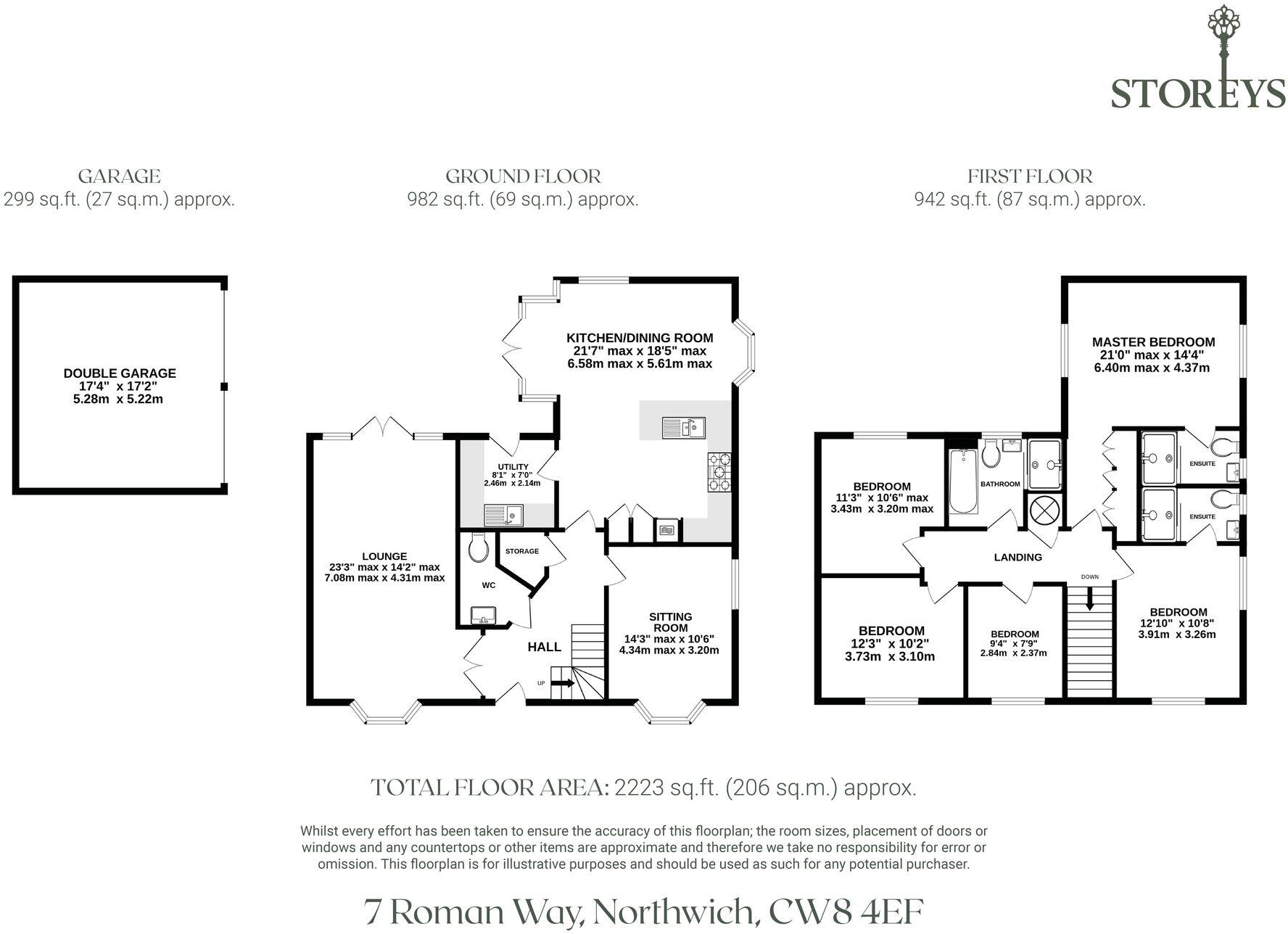 7 Roman Way, Winnington Village CW8 4EF floorplan