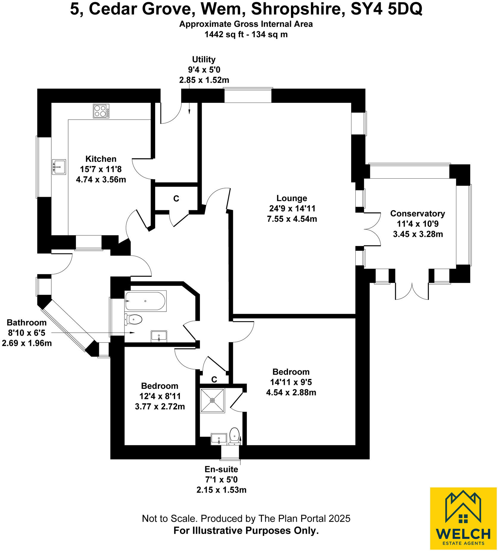 Cedar Grove, Wem, Shrewsbury, Shropshire floorplan