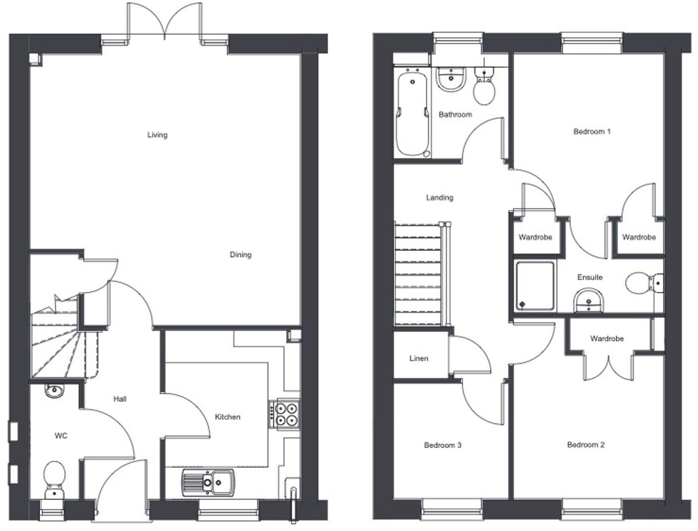 68 Tower Drive, Castle Meadows, ST21 floorplan