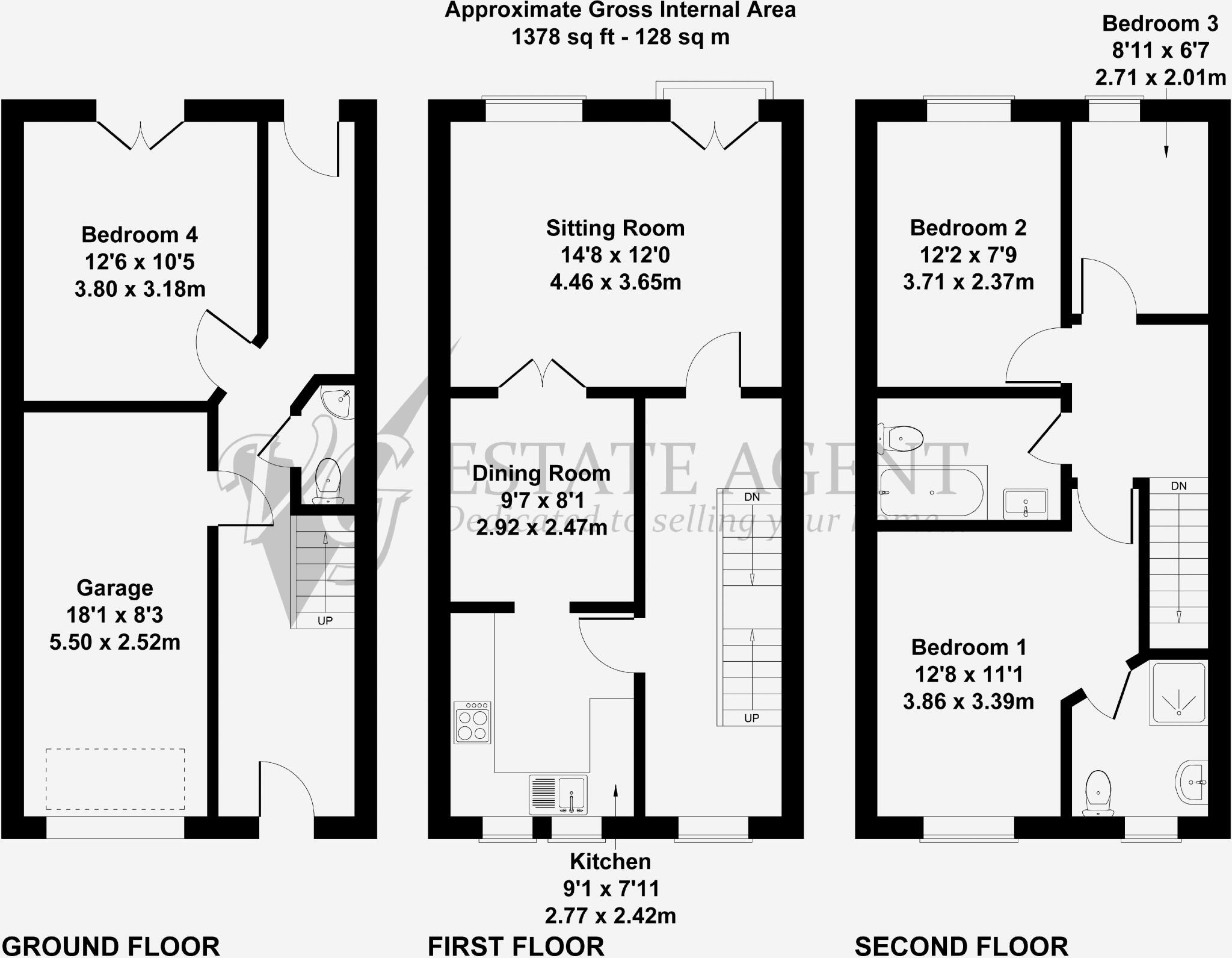 8 Stepping Stones, Ripponden HX6 4FB floorplan
