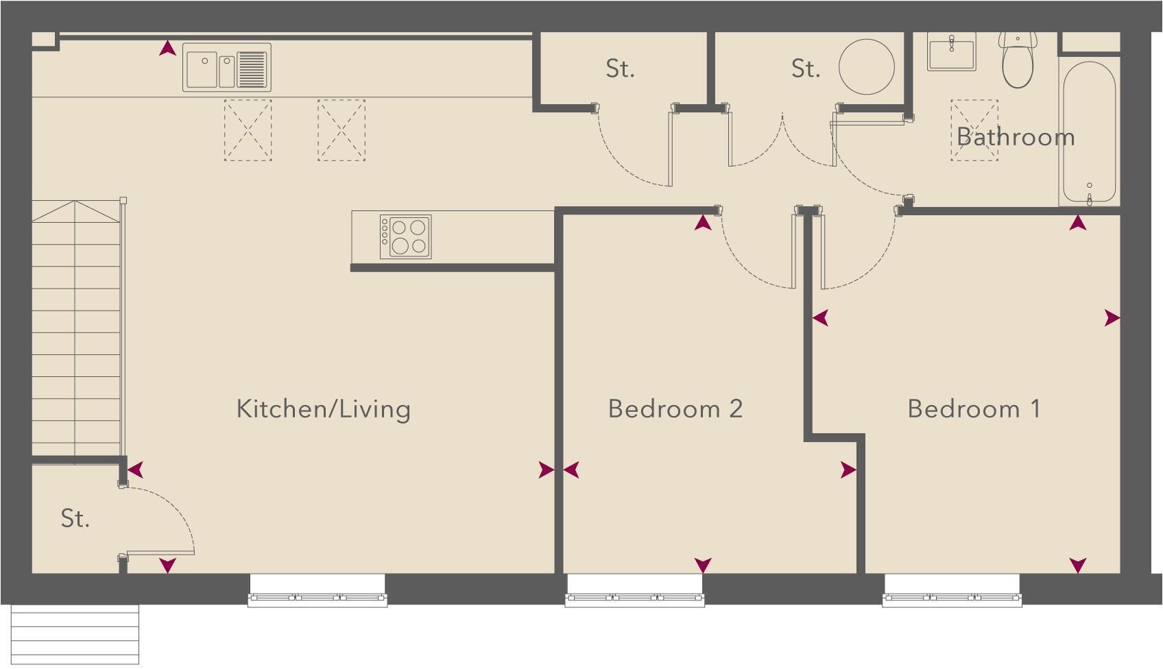 Barleyfield Drive, Nottingham, Nottinghamshire,
NG11 2AZ, 
UK floorplan