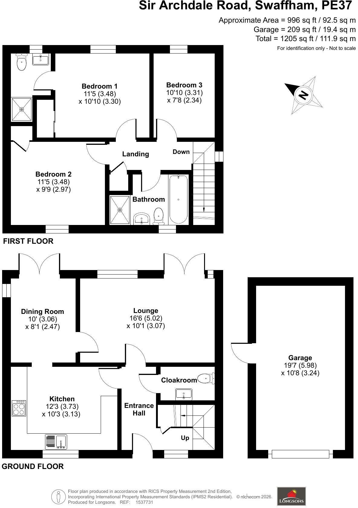 Sir Archdale Road, Swaffham floorplan