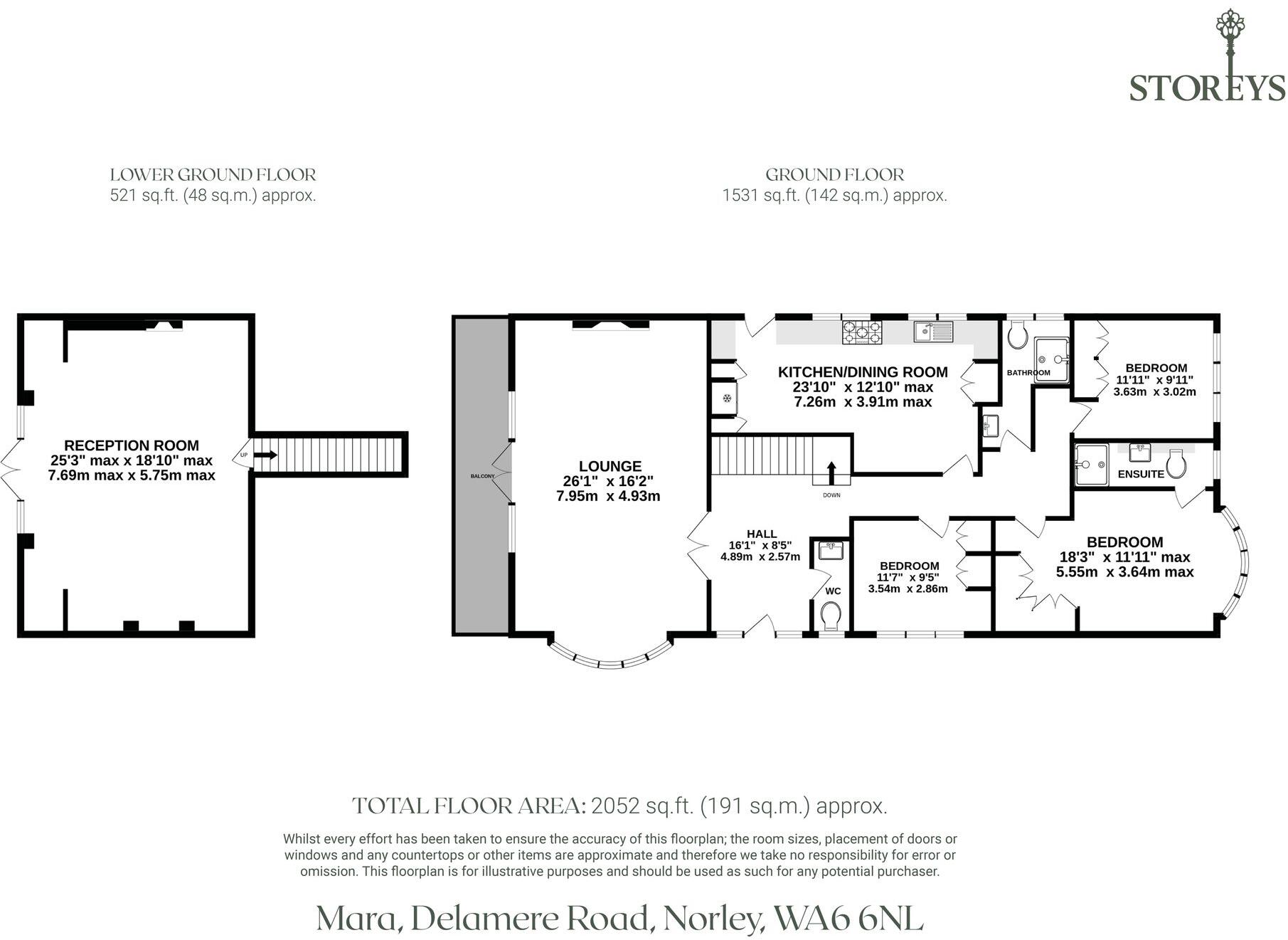 Mara, Delamere Road, Norley, WA6 6NL floorplan
