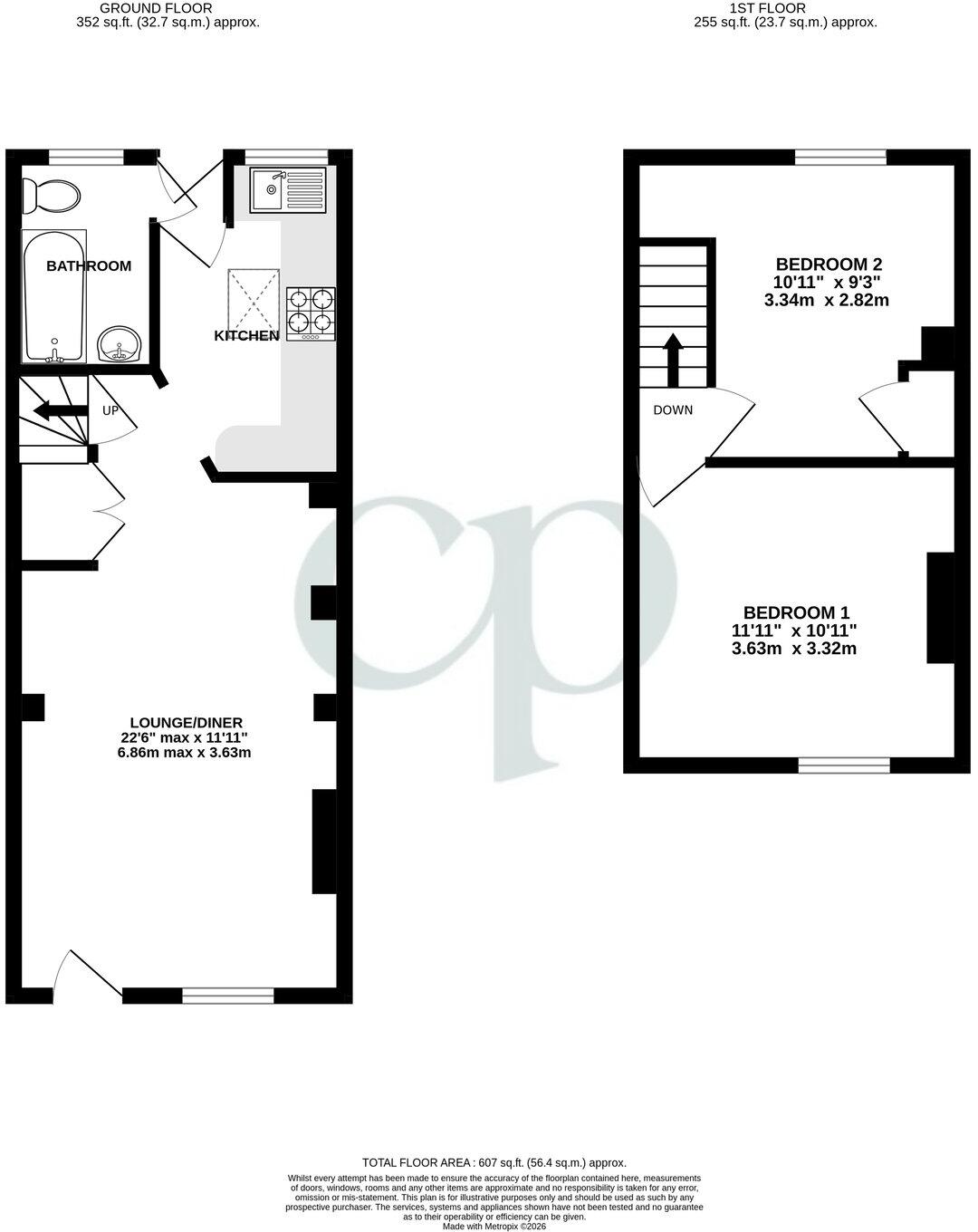 George Street, Maulden, Bedfordshire, MK45 floorplan