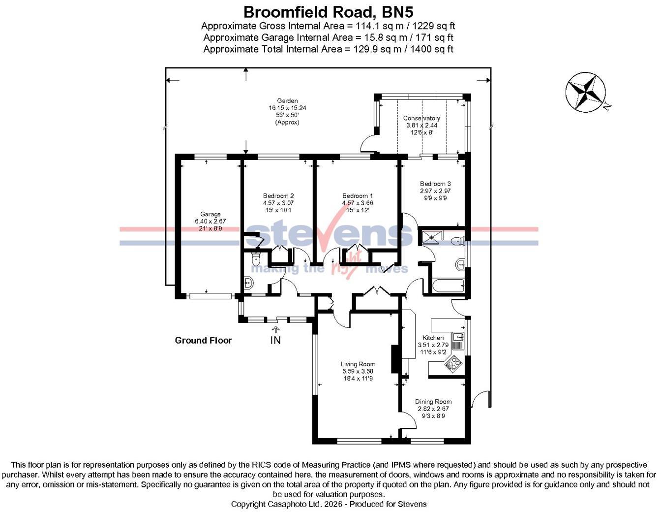 Broomfield Road, Henfield, West Sussex floorplan