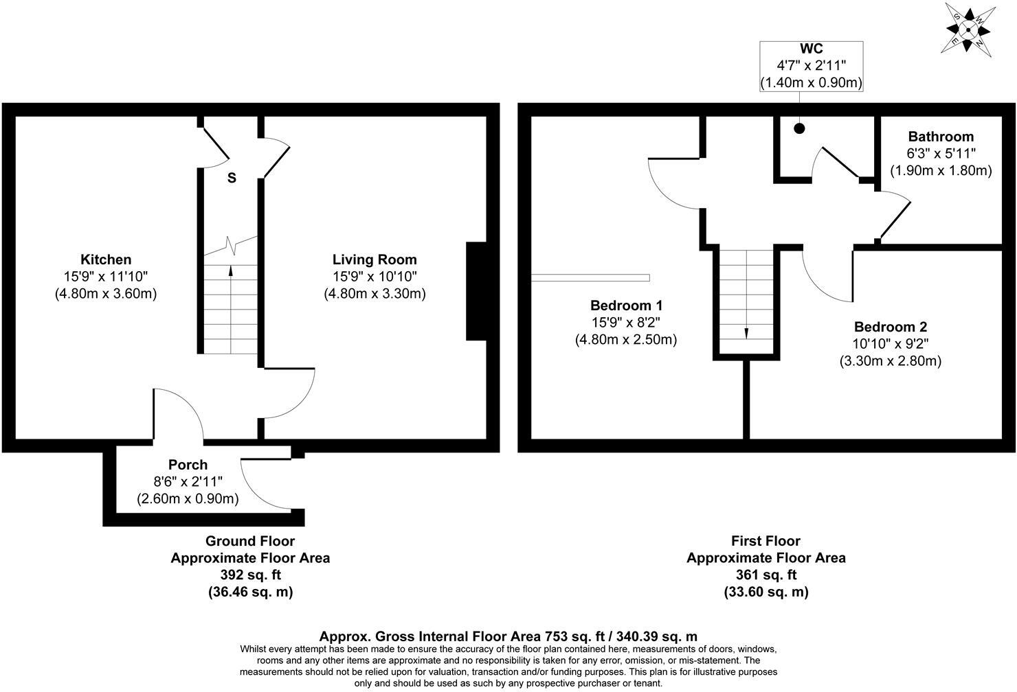 Hawes Crescent, Bradford floorplan