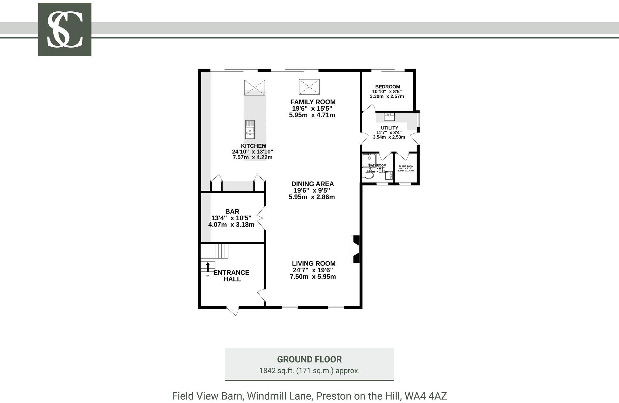 Field View Barn, Windmill Lane, Preston On The Hill, WA4 4AZ floorplan