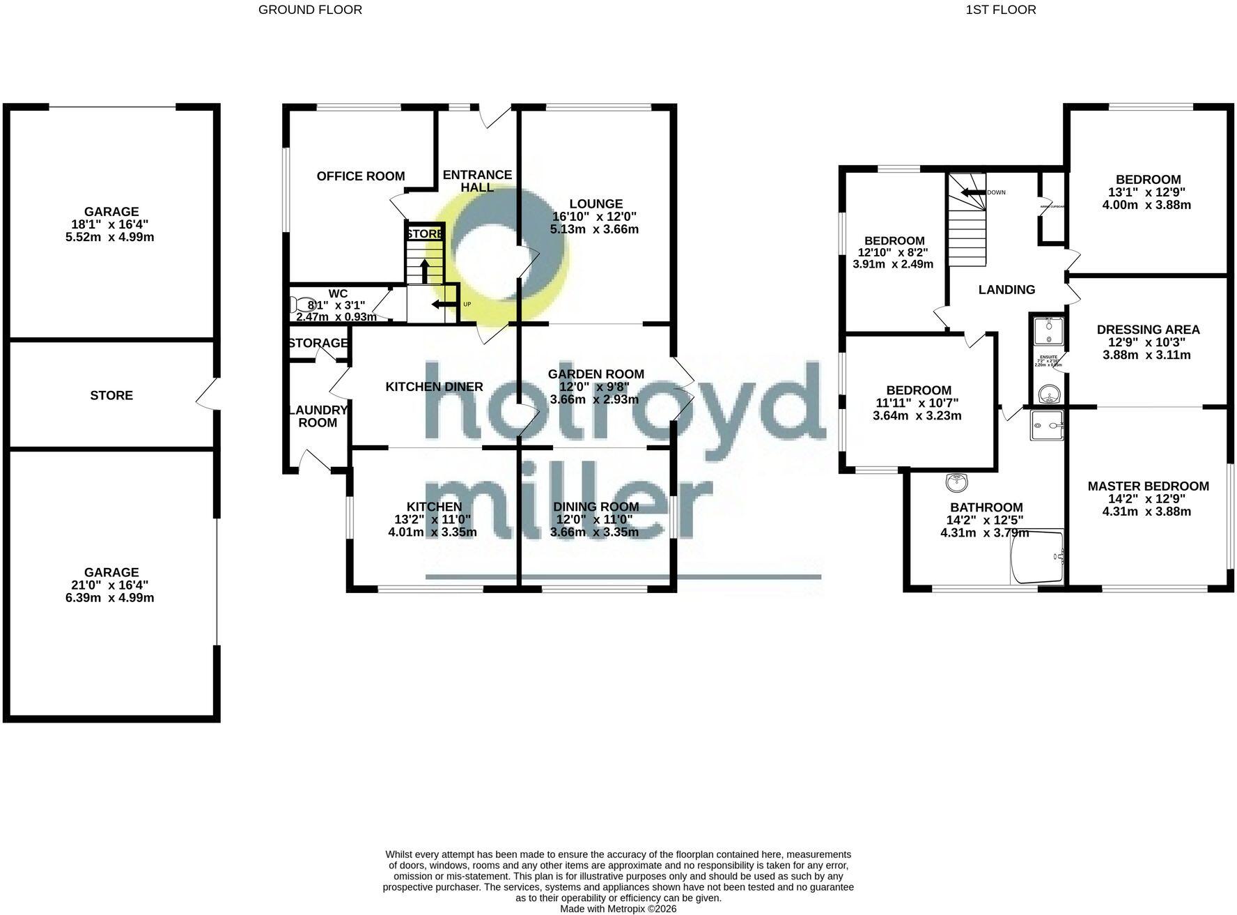 4, Bronte Way, Mirfield, WF14 floorplan