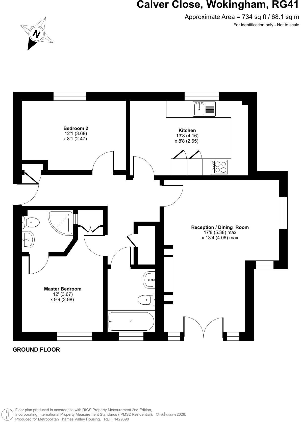 Calver Close, Wokingham, Berkshire, RG41 floorplan