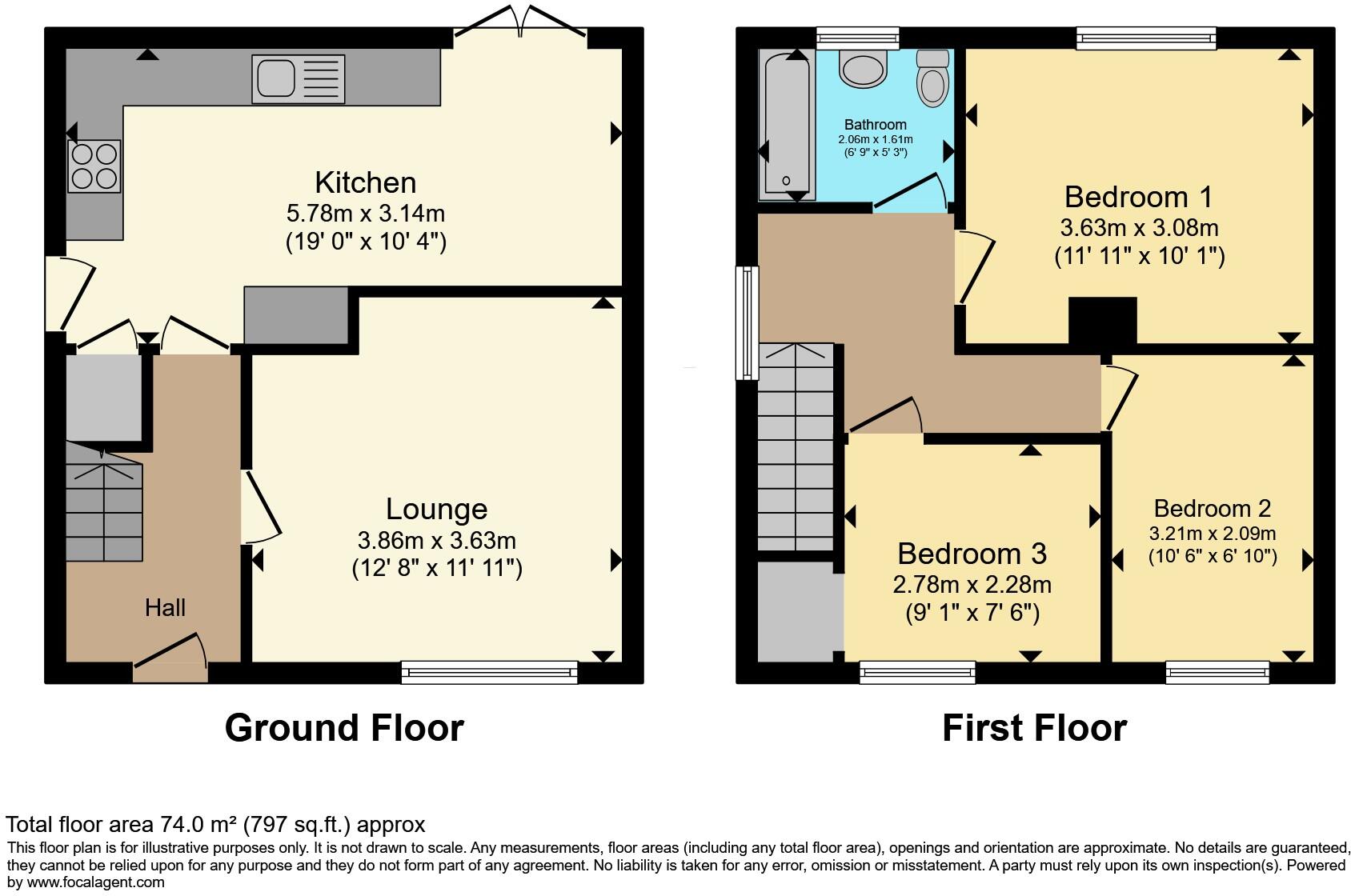 Norris Close, Huddersfield, HD5 floorplan