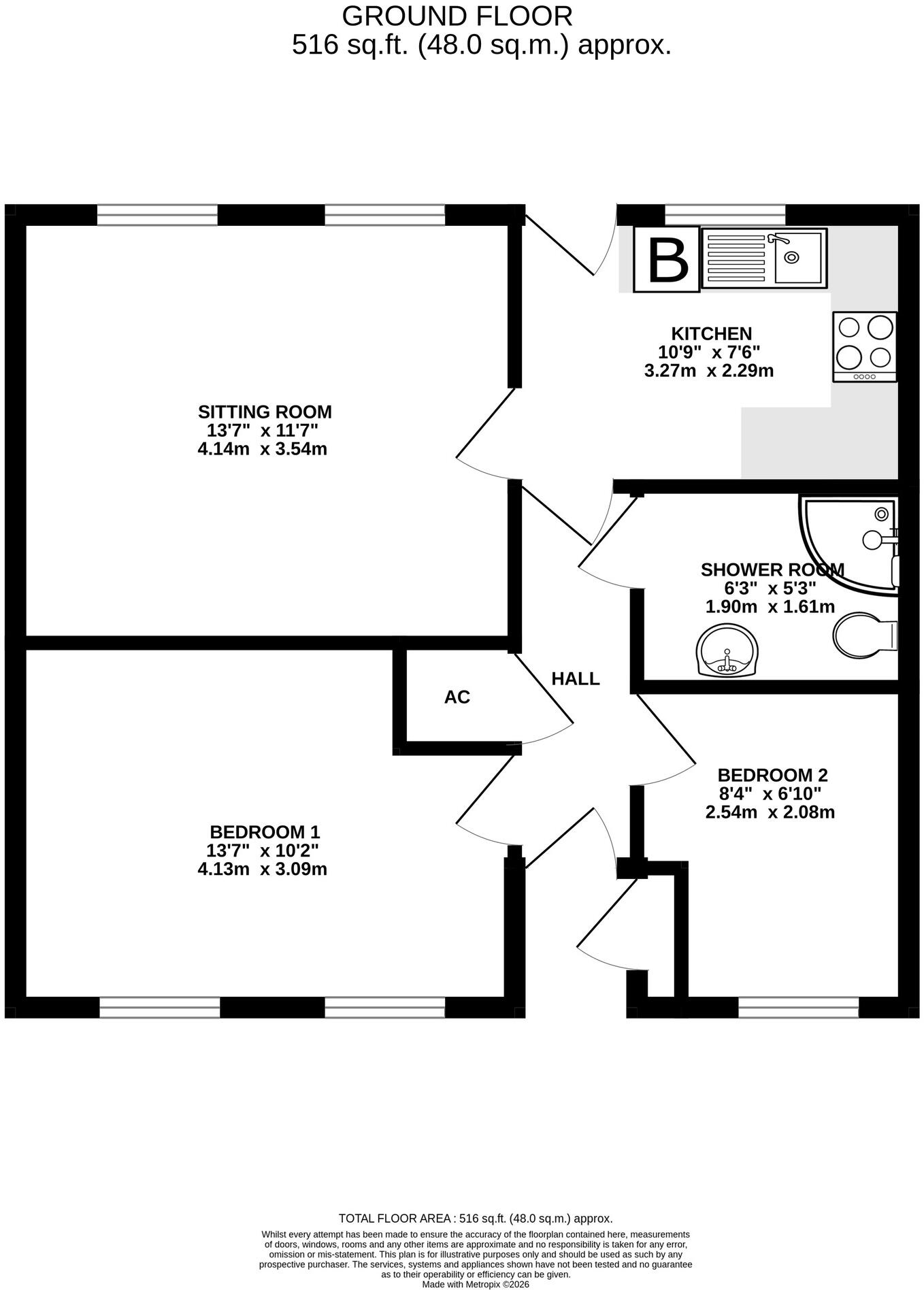 Barnard Court, Wells floorplan