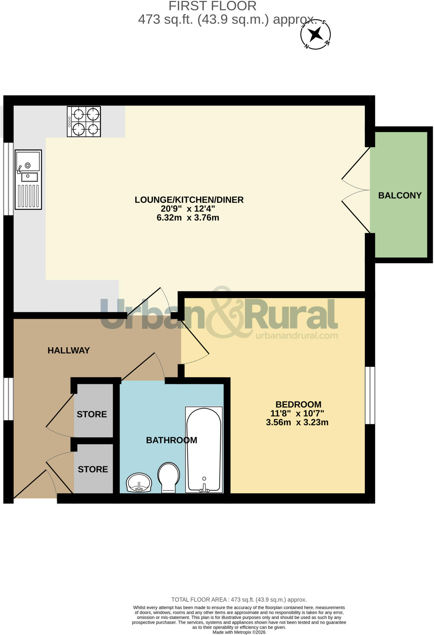Garland Crescent, Shortstown, Bedford, Bedfordshire, MK42 floorplan